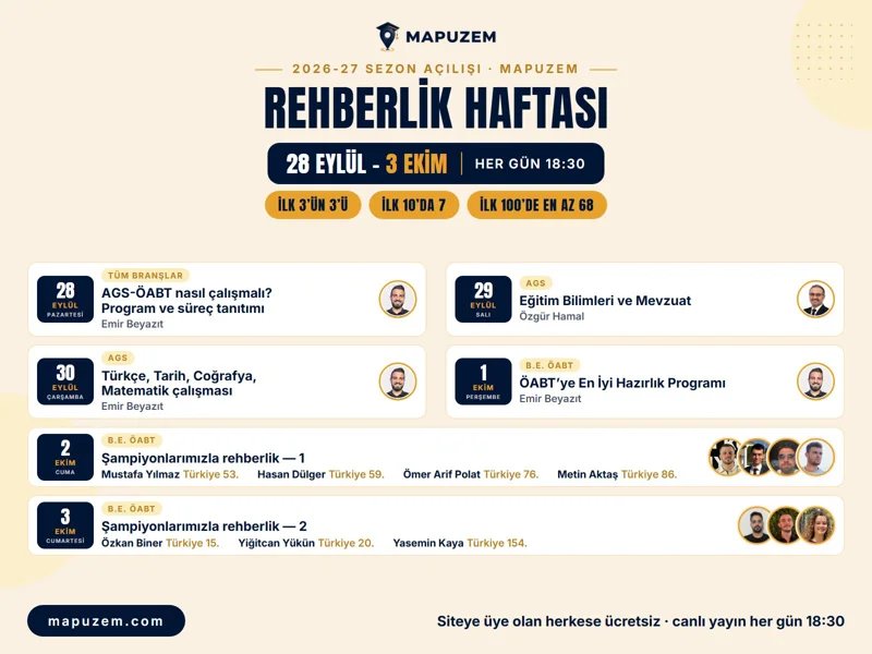 Rehberlik Haftası ve Rehberlik Yayınları (Ücretsiz)