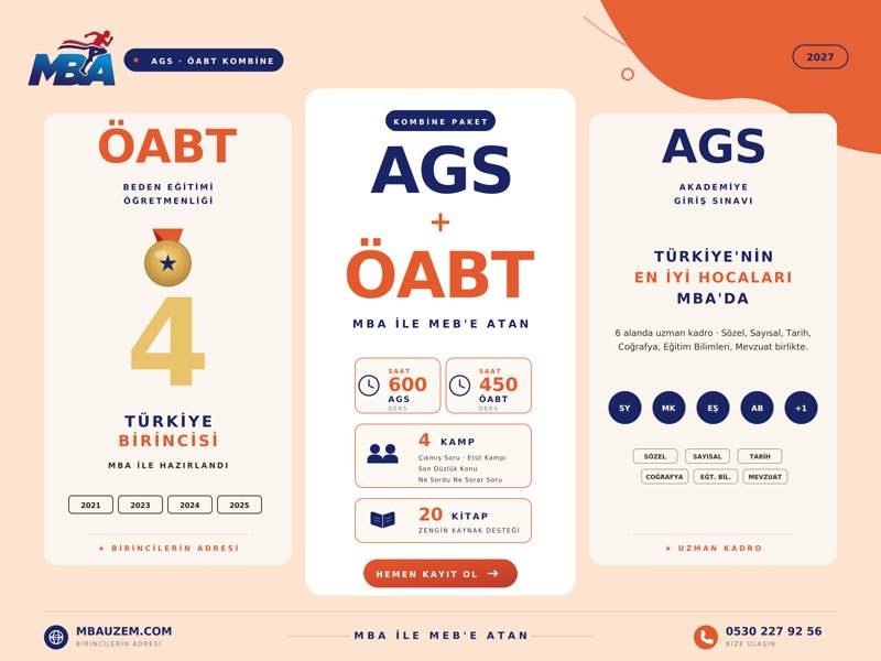 2027 AGS + BESYO ÖABT KOMBİNE