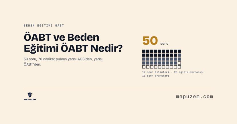 ÖABT ve Beden Eğitimi ÖABT Nedir?